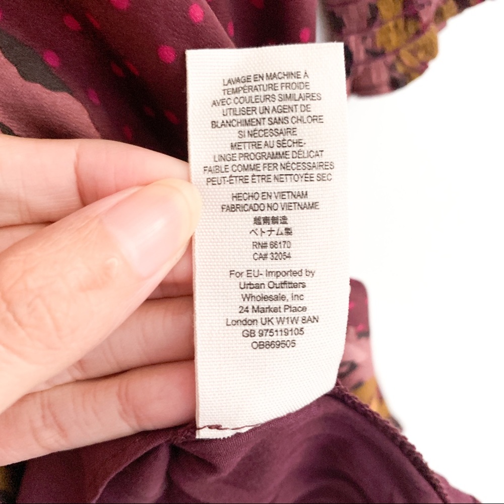 NWT Free People Morning Light Printed Mini Dress Sz 0 - Picture 10 of 13